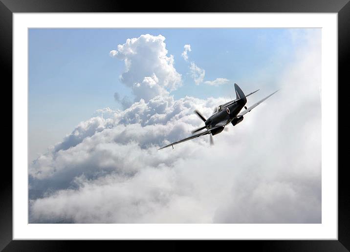 Spitfire Speed  Framed Mounted Print by J Biggadike