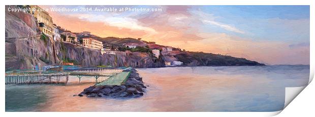 Sorrento Sunset Print by Julie Woodhouse