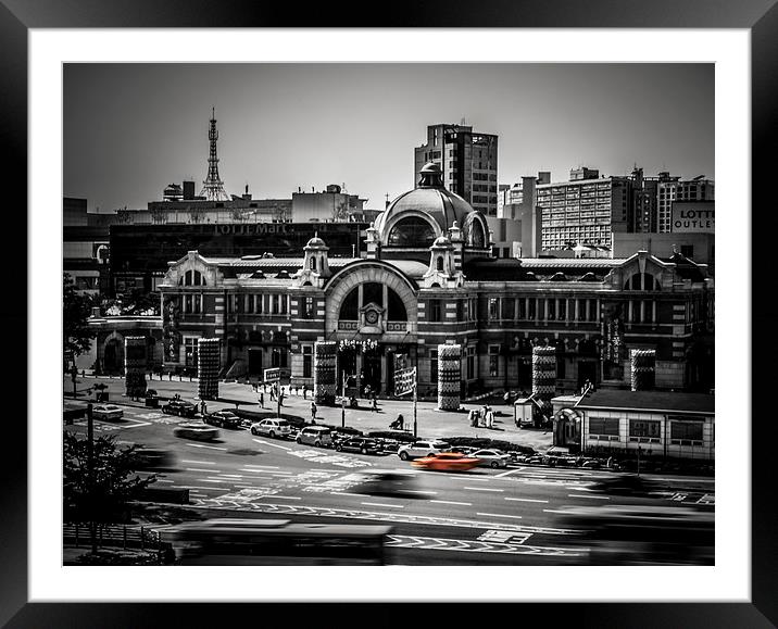   Old Seoul Station Framed Mounted Print by Alex Inch