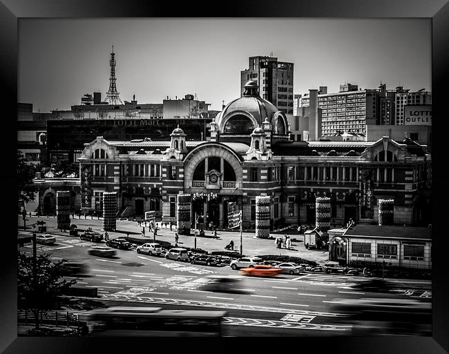   Old Seoul Station Framed Print by Alex Inch