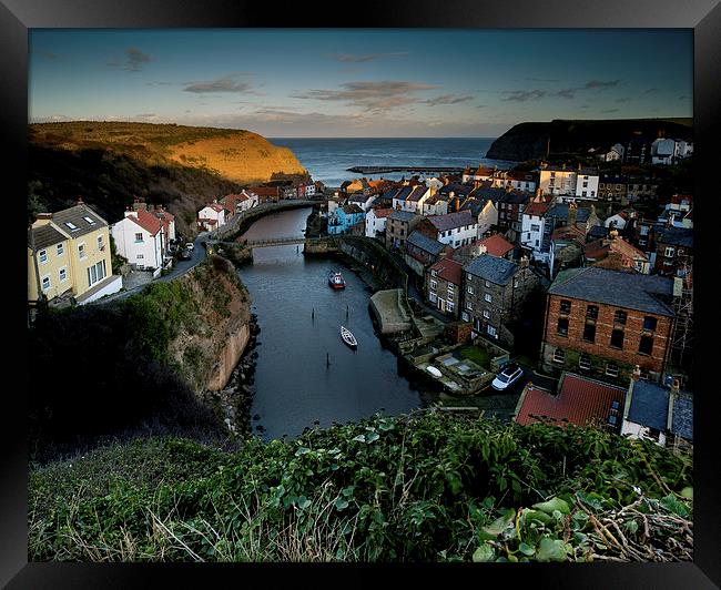 Staithes, North Yorkshire  Framed Print by Dave Hudspeth Landscape Photography