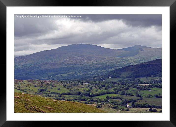 Picturesque Welsh Mountains & Hills. Framed Mounted Print by Tom Pipe