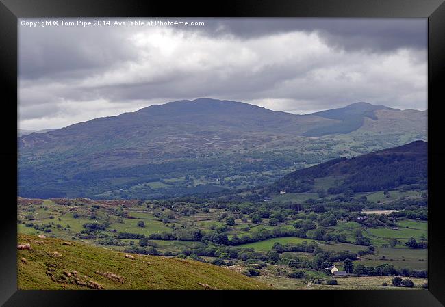 Picturesque Welsh Mountains & Hills. Framed Print by Tom Pipe