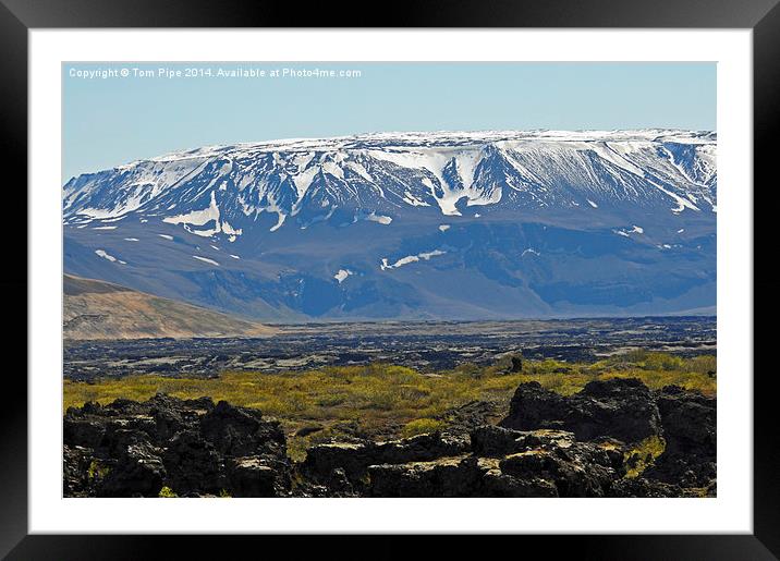  Beautiful snow capped Mountains of Iceland. Framed Mounted Print by Tom Pipe