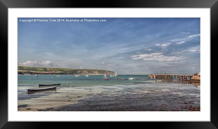  Swanage Bay Framed Mounted Print by Pauline Tims