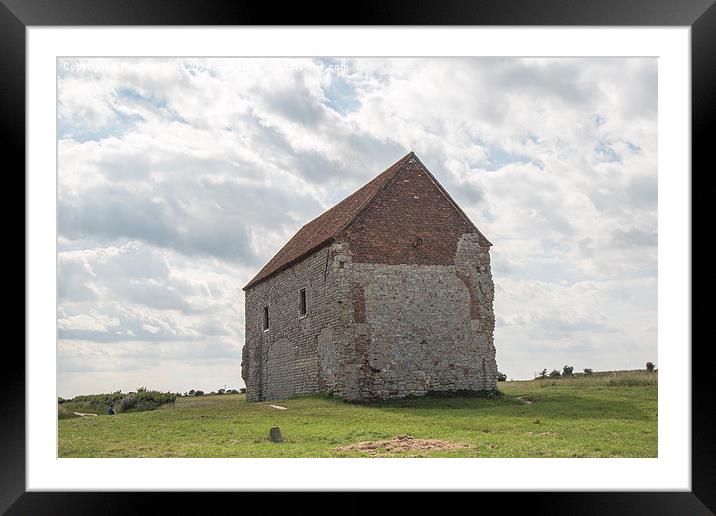  Saint Peters on the Wall Bradwell on Sea Essex Framed Mounted Print by Pauline Tims