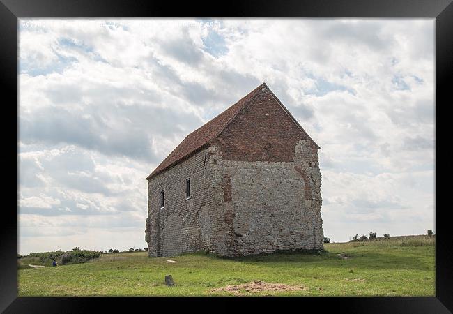  Saint Peters on the Wall Bradwell on Sea Essex Framed Print by Pauline Tims