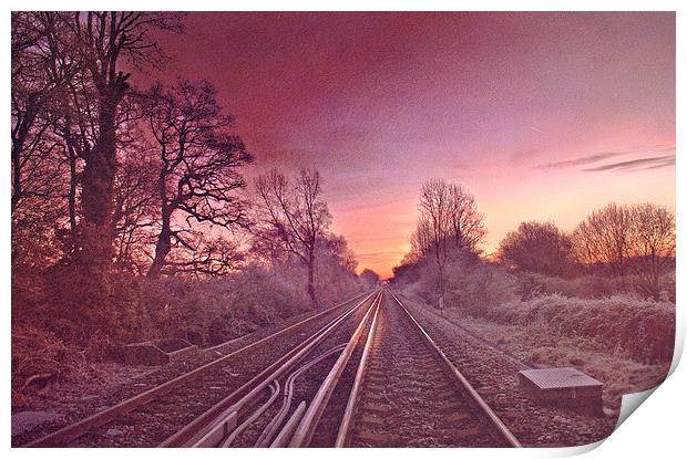  Kemsing Railway Print by Dawn Cox