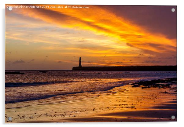  Roker Afire Acrylic by Kev Alderson