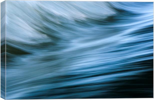  Silky curves of the river Wye Canvas Print by Andrew Kearton