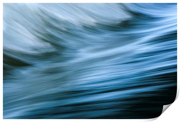  Silky curves of the river Wye Print by Andrew Kearton
