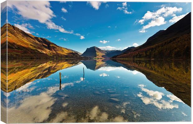 Buttermere Lake District Canvas Print by Rick Bowden