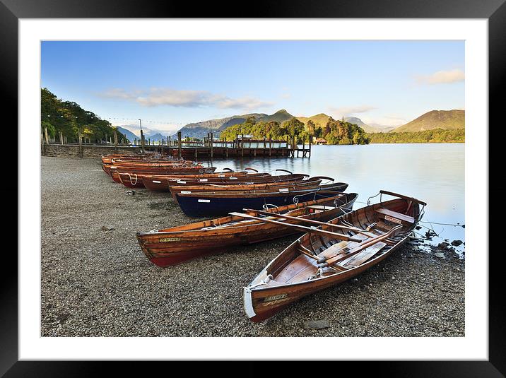 Serenity in Keswick Framed Mounted Print by Rick Bowden
