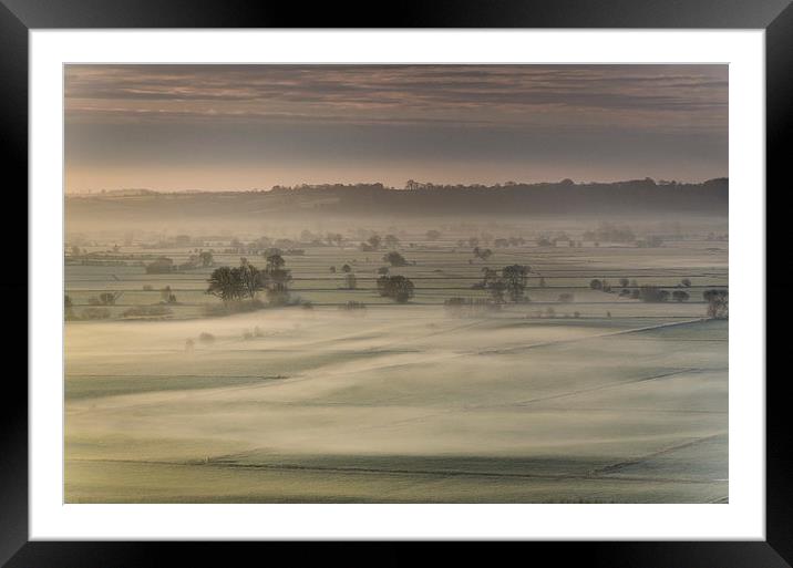  Moors Mist, Somerset Framed Mounted Print by Bob Small