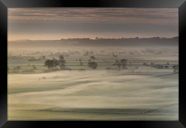  Moors Mist, Somerset Framed Print by Bob Small