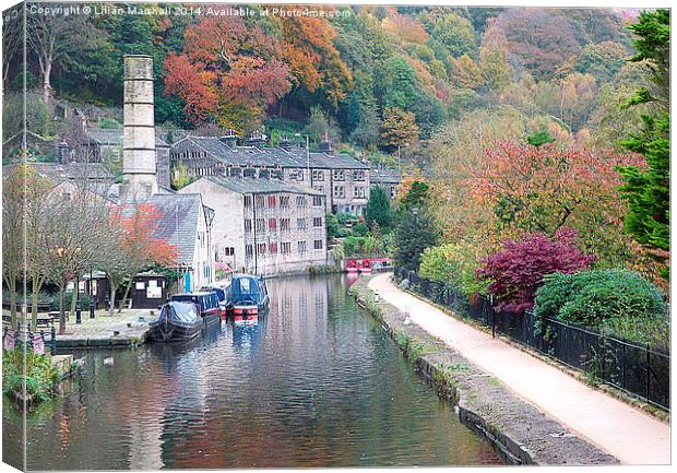  Autumn at Hebden. Canvas Print by Lilian Marshall