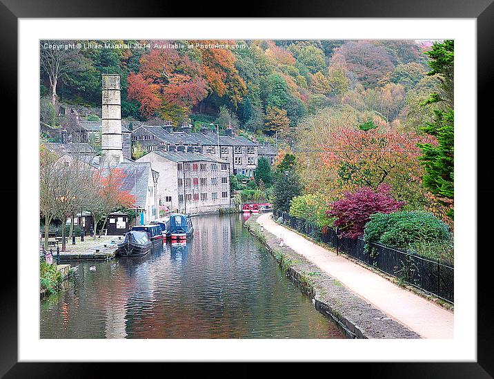  Autumn at Hebden. Framed Mounted Print by Lilian Marshall