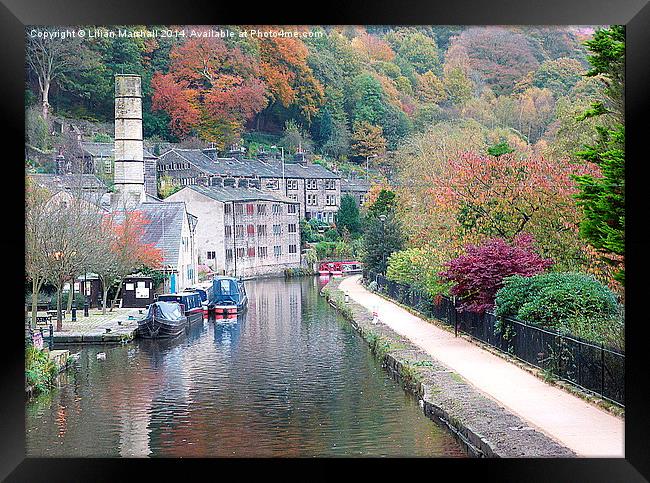 Autumn at Hebden. Framed Print by Lilian Marshall