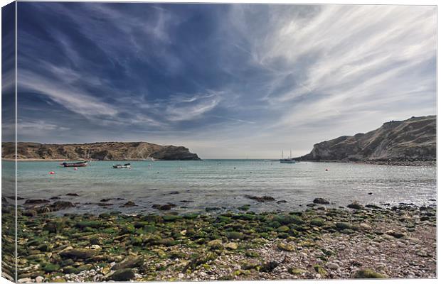  Lulworth Beach. Canvas Print by Mark Godden