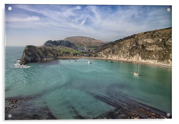 Lulworth. Acrylic by Mark Godden