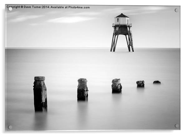  Dovercourt Lighthouse and Posts Acrylic by Dave Turner