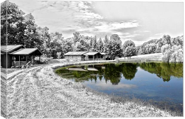  The Pond at Mount Nittany Vineyard Canvas Print by Tom and Dawn Gari