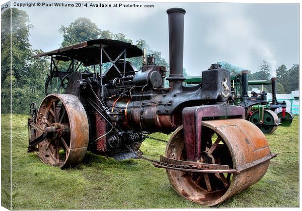 Aveling Steamroller  Canvas Print by Paul Williams