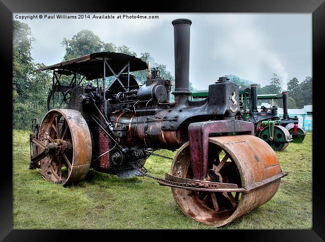 Aveling Steamroller  Framed Print by Paul Williams
