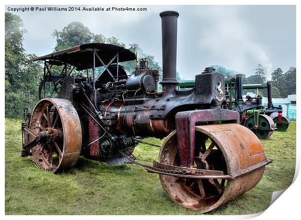 Aveling Steamroller  Print by Paul Williams