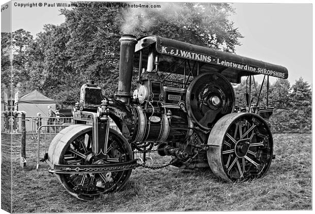Steam Roller  Canvas Print by Paul Williams