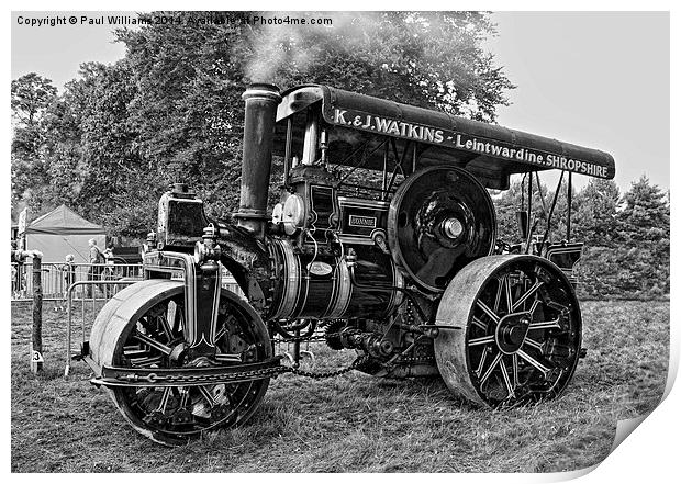 Steam Roller  Print by Paul Williams