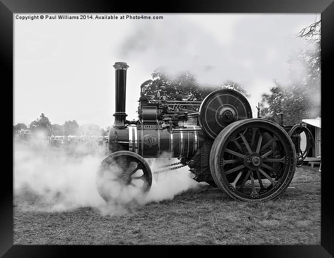  Steam Tractor at Onlow Park Framed Print by Paul Williams