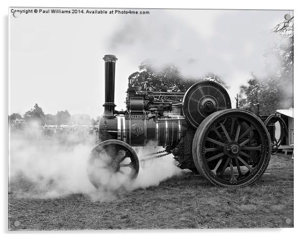  Steam Tractor at Onlow Park Acrylic by Paul Williams