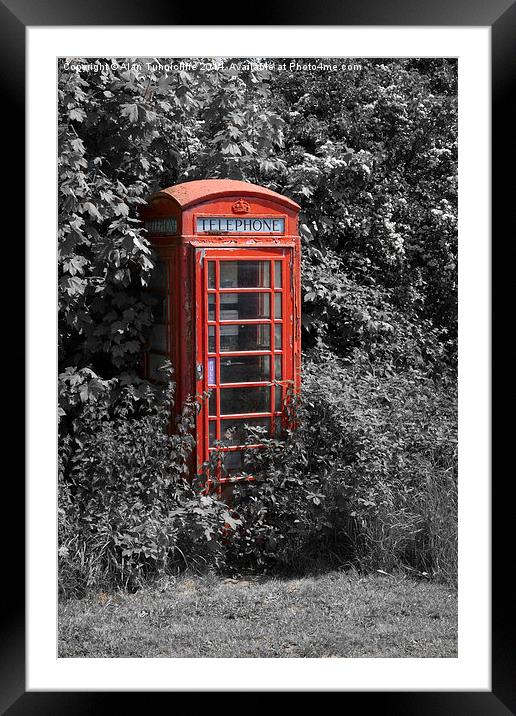 Telephone Box  Framed Mounted Print by Alan Tunnicliffe