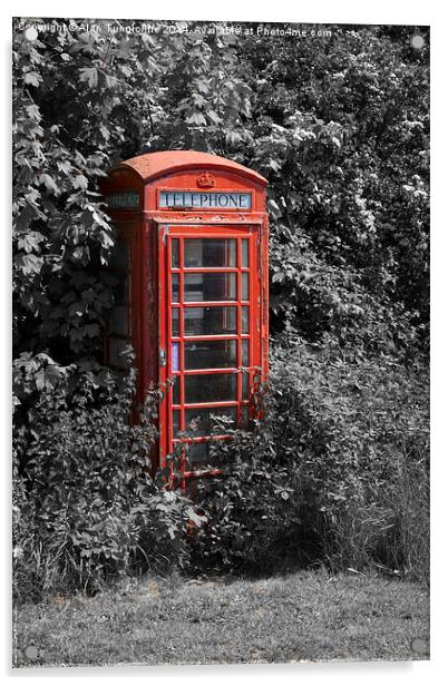 Telephone Box  Acrylic by Alan Tunnicliffe