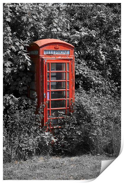 Telephone Box  Print by Alan Tunnicliffe