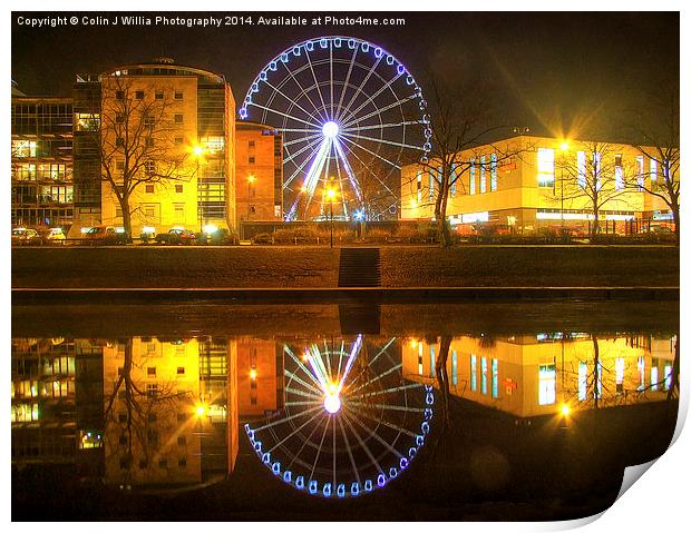  The York Wheel Print by Colin Williams Photography