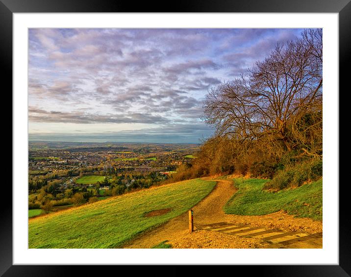  View To Dorking Framed Mounted Print by Clive Eariss