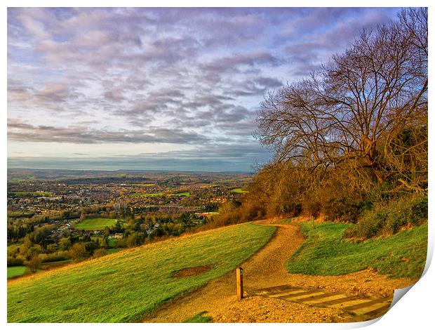  View To Dorking Print by Clive Eariss