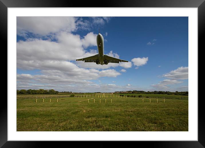  Vickers VC10 Landing Brize Norton Framed Mounted Print by Oxon Images