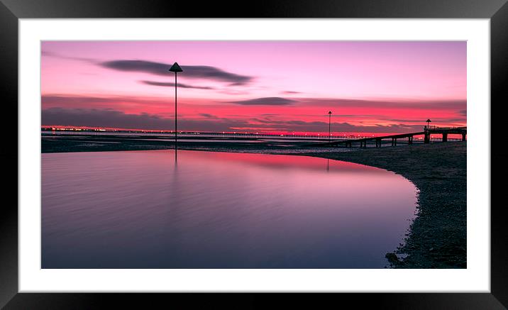  Red sunset! Framed Mounted Print by Inguna Plume