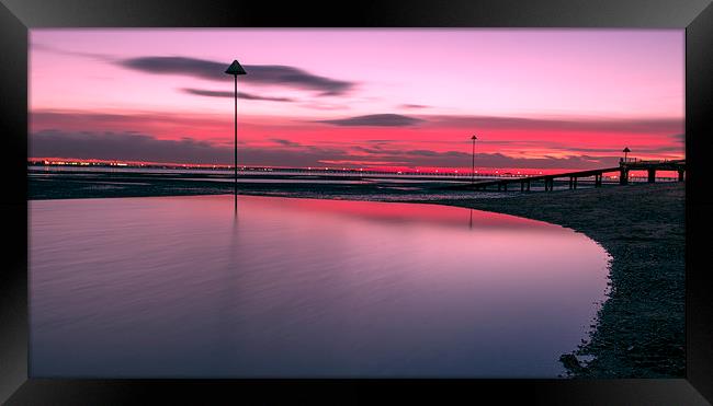  Red sunset! Framed Print by Inguna Plume