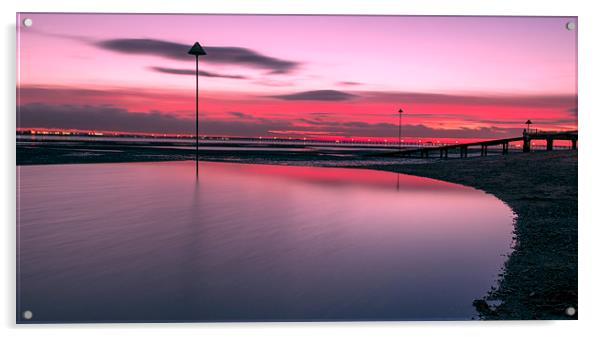  Red sunset! Acrylic by Inguna Plume