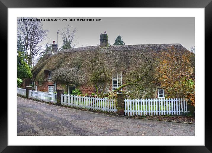 Hangman's Cottage Framed Mounted Print by Nicola Clark