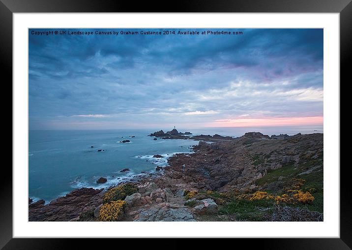 Corbiere Lighthouse Framed Mounted Print by Graham Custance