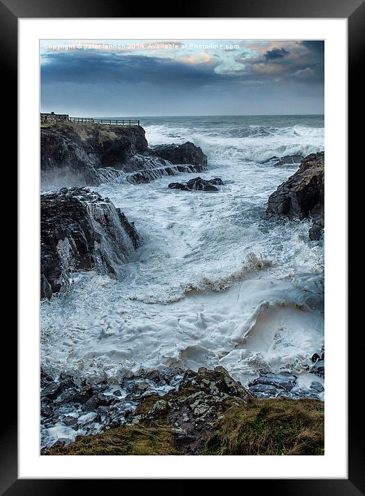  THE STORM Framed Mounted Print by Peter Lennon