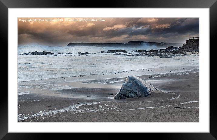  THE ROCK Framed Mounted Print by Peter Lennon