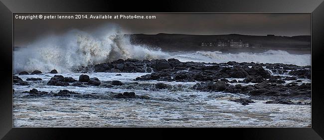  Raging Runkerry Framed Print by Peter Lennon