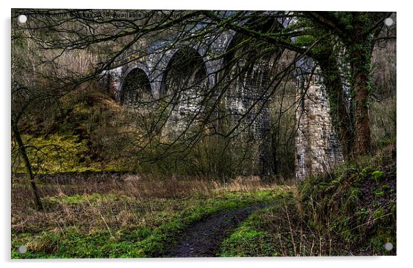  Headstone Viaduct, Monsal Acrylic by John Dunbar