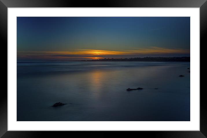 Mavillette Sunset, Yarmouth, Nova Scotia, Canada Framed Mounted Print by Mark Llewellyn